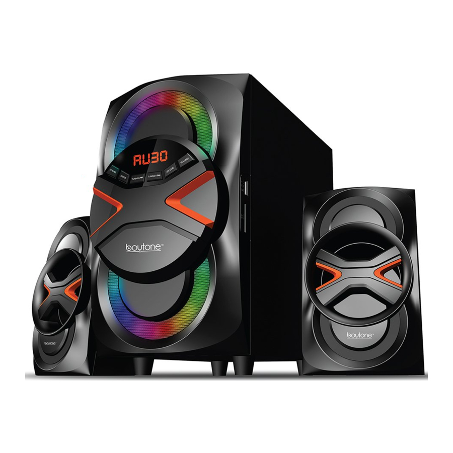 boytone BT-326F - Multimedia Speaker System Manual