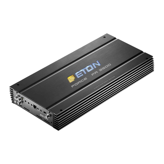 Eton FORCE FA 2500 Installation & Operation Manual
