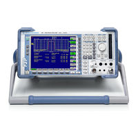 Rohde & Schwarz R&S FSP Series Operating Manual