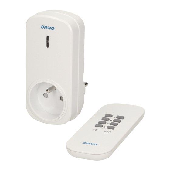 Orno OR-GB-417 Operating And Instalation Instructions