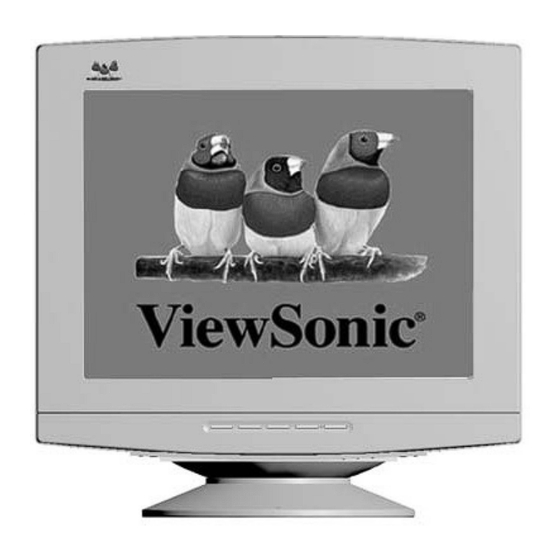 ViewSonic E71F User Manual