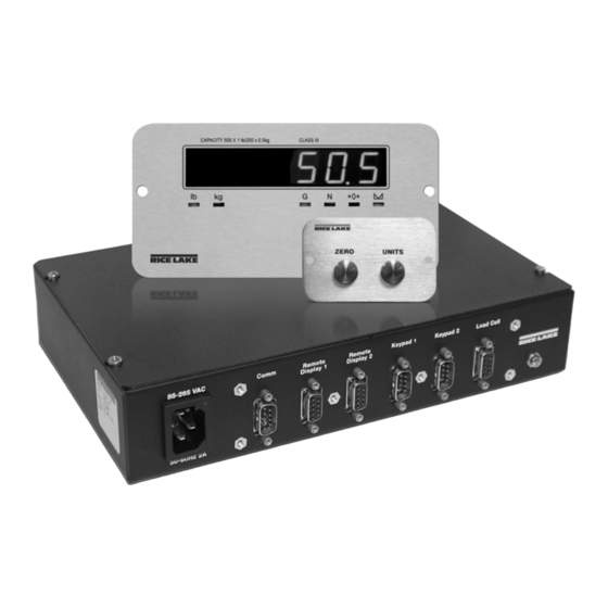 Rice Lake REVOLUTION Tracer AV Installation Manual