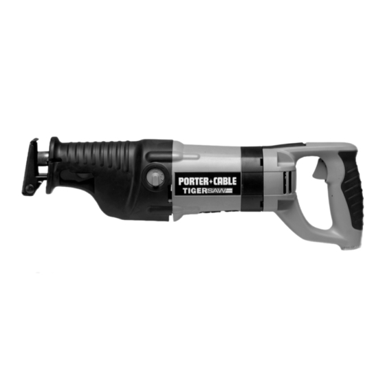 Porter-Cable TIGER SAW 747 Instruction Manual