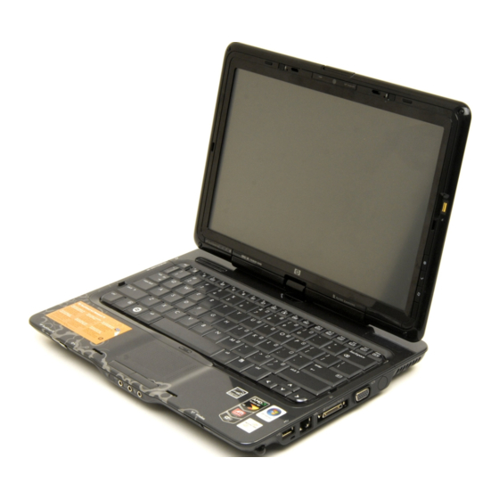 HP TouchSmart tx2-1000 - Notebook PC Manuals