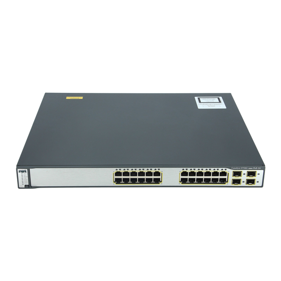 Cisco 3750G - Catalyst Integrated Wireless LAN Controller Configuration Manual