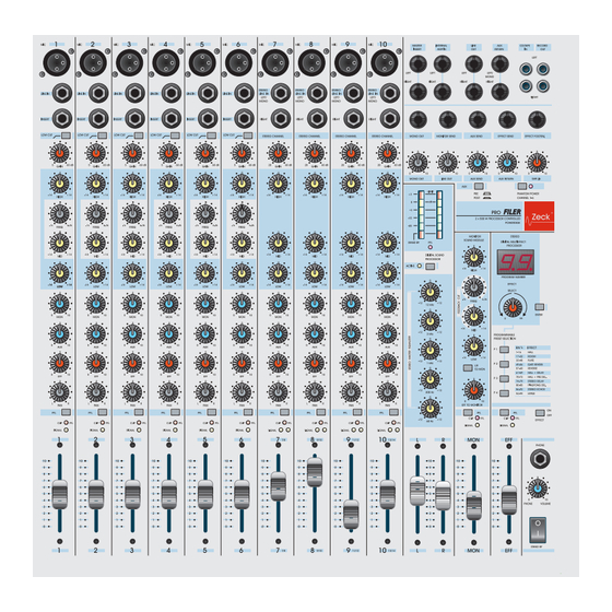 Zeck Audio Profiler 14.1000 Owner's Manual