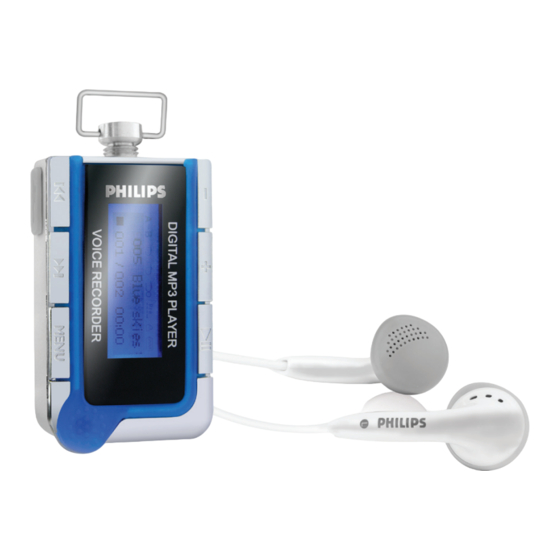 Philips SA2000 User Manual