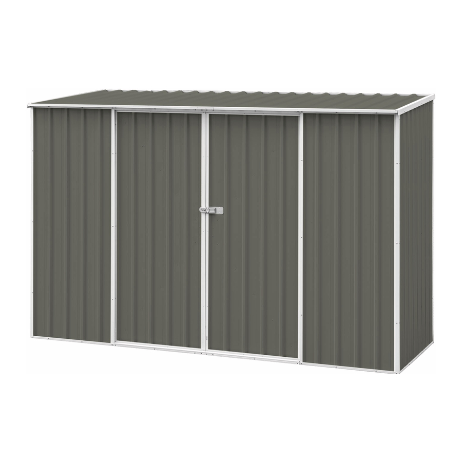 Pinnacle Outdoor GardenSHED 3.0m Skillion Series Assembly Instructions Manual