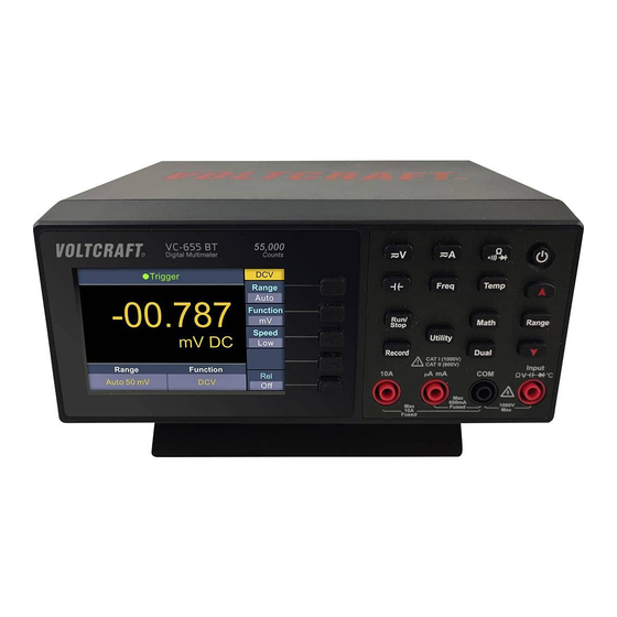 VOLTCRAFT VC-655 BT Quick Manual