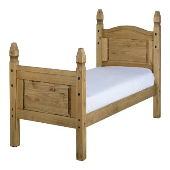 Seconique CORONA 3' HIGH END BED Assembly Instructions Manual