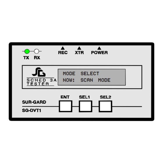 Sur-Gard SG SECURITY SG-DVT1 Instruction Manual