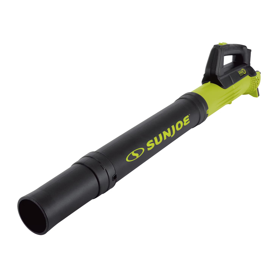 SunJoe 4V-TB-LTE - Cordless Compact Turbine Jet Blower Manual
