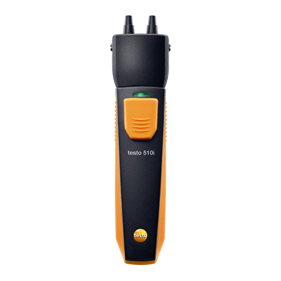 TESTO 510i Startup Instruction