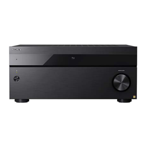 Sony STR-AZ7000ES Installation Manual