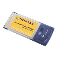 Netgear WAG511 - 802.11a/b/g Dual Band Wireless PC Card User Manual