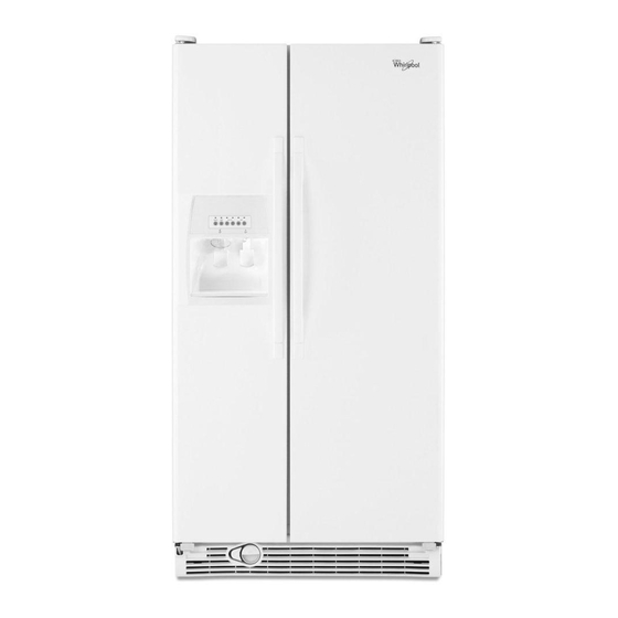 Whirlpool ED5KVEXVQ - 25' Dispenser Refrigerator Manuals