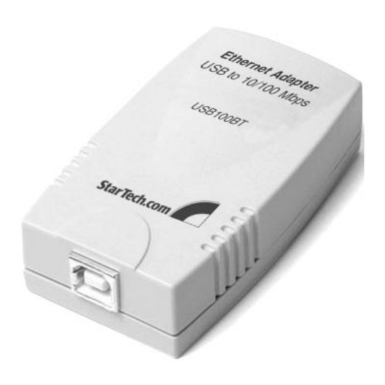 StarTech.com USB100BT Installation Manual