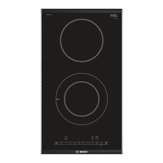 Bosch PKF375FP1 Series User Manual