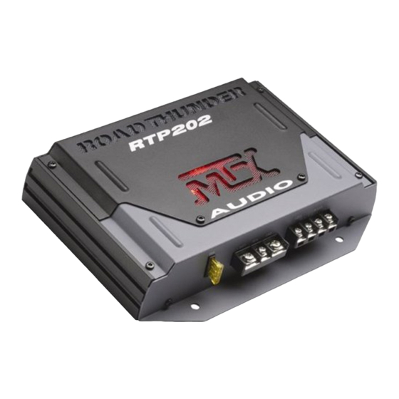 MTX Road Thunder RTP202 Connection Manual