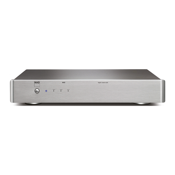 NAD M52 Owner's Manual