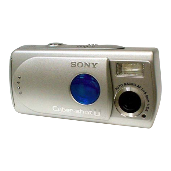 Sony DSC-U30 Service Manual