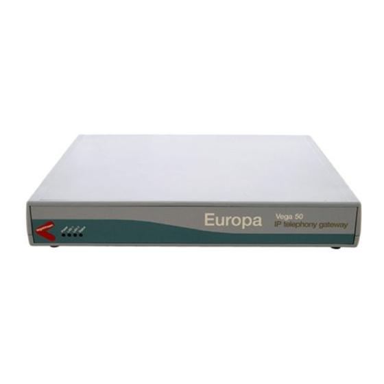 Sangoma Europa Vega 50 BRI and Elastix Setup Manual
