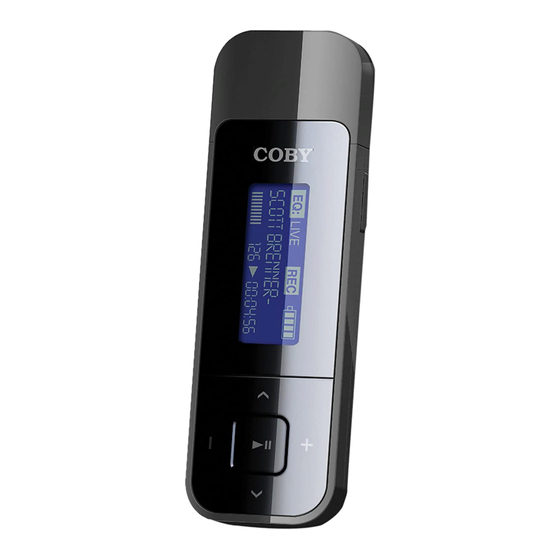 Coby mp320 Quick Start Manual