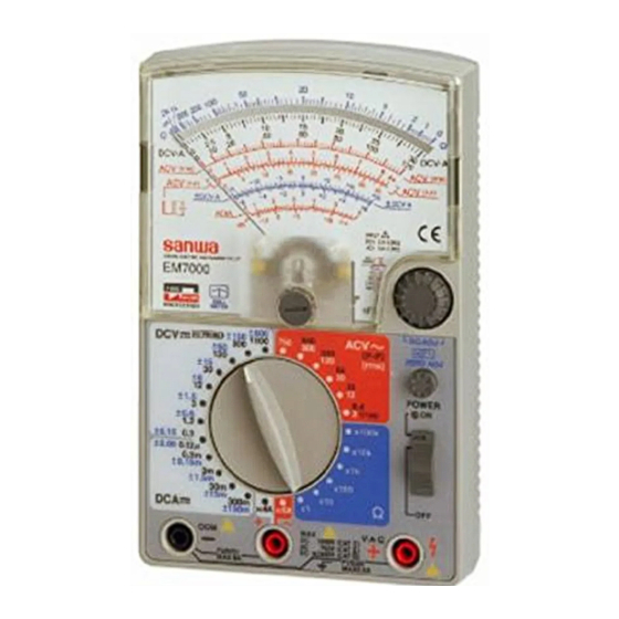 Sanwa EM7000 Instruction Manual