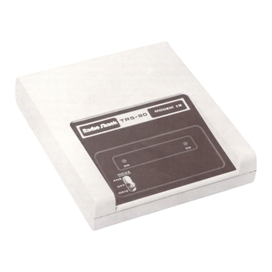 Radio Shack TRS-80 Operation Manual