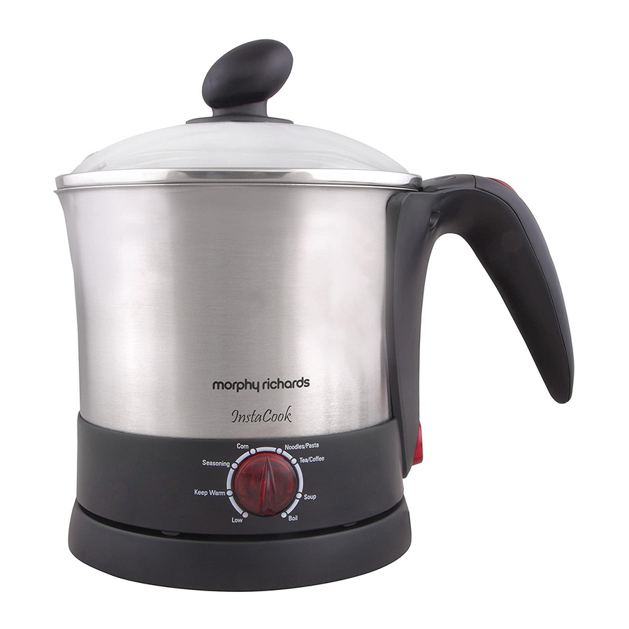 Morphy Richards InstaCook Instructions Manual