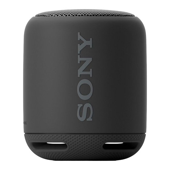 Sony SRS-XB10 Operating Instructions