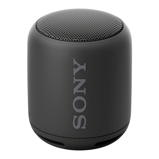 Sony SRS-XB10 Help Manual