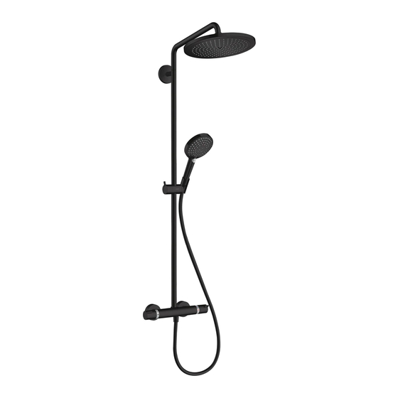 Hans Grohe Croma Select S 280 1jet Showerpipe 26790 Series Instructions For Use/Assembly Instructions
