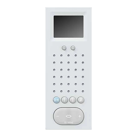 SSS Siedle AFSV 870-0 Operating Instructions For End Users