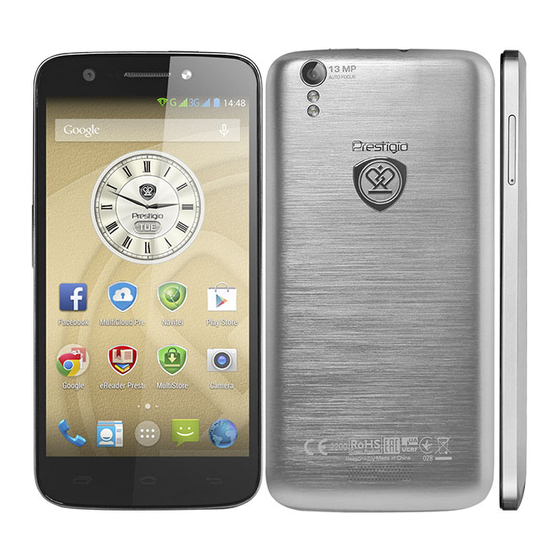Prestigio MultiPhone 5508 DUO Quick Start Manual