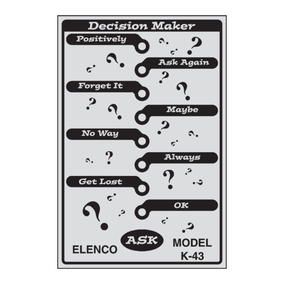 Elenco Electronics K-43 Manuals