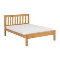 Seconique Furniture MONACO 5' WHITE LOW END BED SEC/SW/06/21/DC2 Assembly Instructions Manual