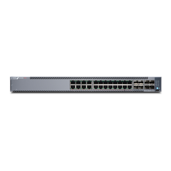 Juniper EX4100 Cloud-Ready Access Switch Manuals