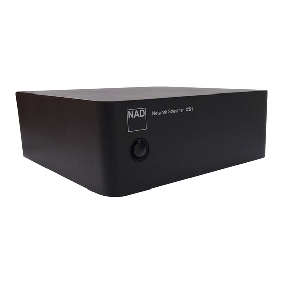 NAD CS1 Owner's Manual