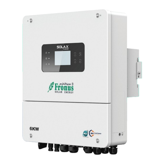 Fronius SolaX X1-Hybrid LV Series Product Manual