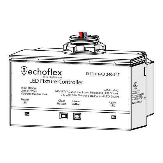 ETC echoflex ELED1 Configuration Manual