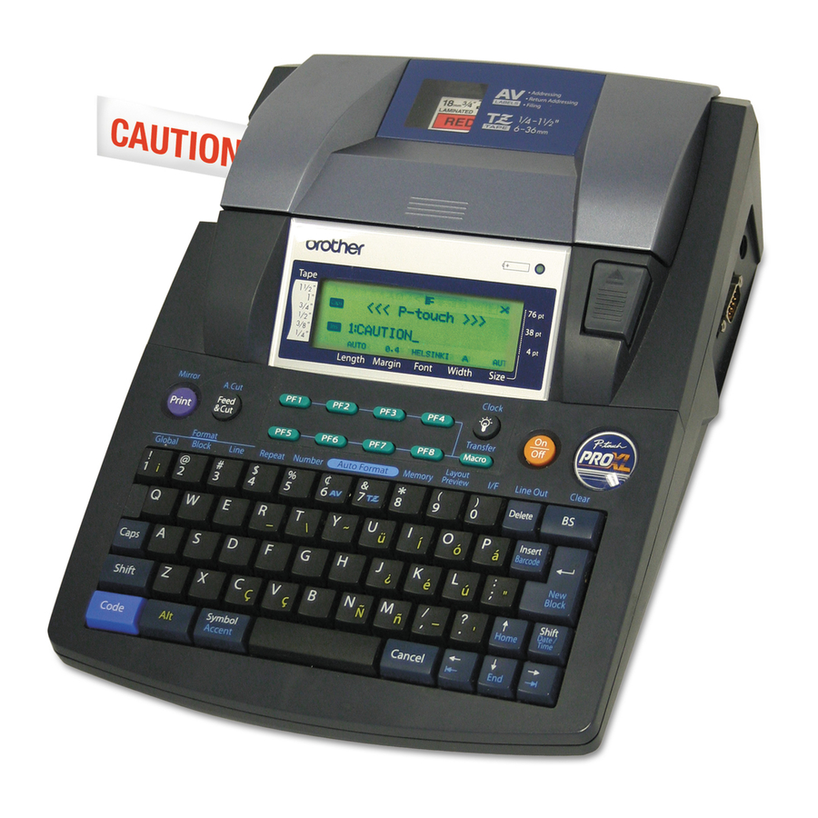 Brother PT-9600 Service Manual