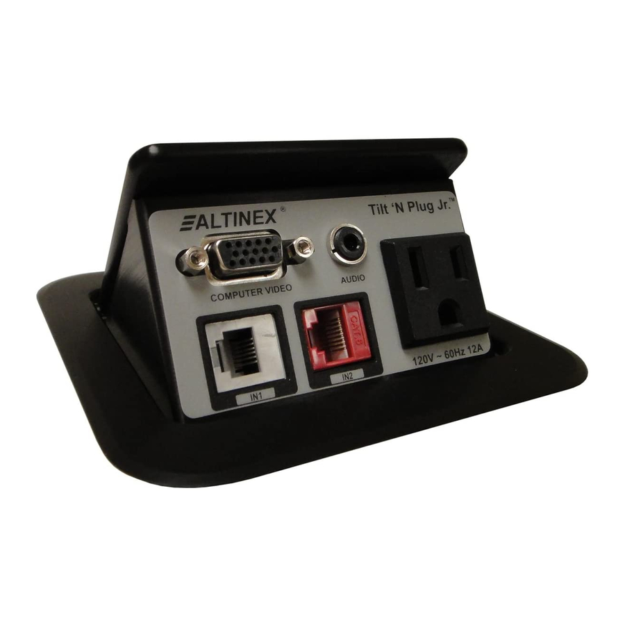 Altinex TILT `N PLUG TNP121 Manuals