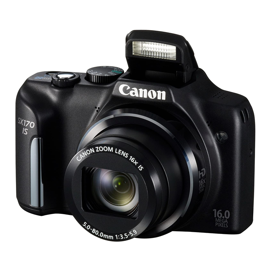 Canon PowerShot SX170 IS Getting Started