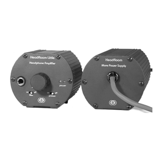HEADROOM HEADPHONE AMPLIFIER USER MANUAL Pdf Download ManualsLib