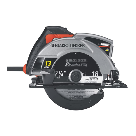 Extreme Safety : Black+Decker® CS1030L Corded Laser Circular Saw