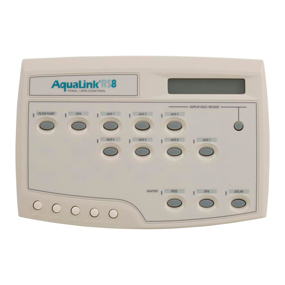 Jandy Pro Series Aqualink Remote Manual