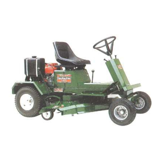 Deutscher ride best sale on mower