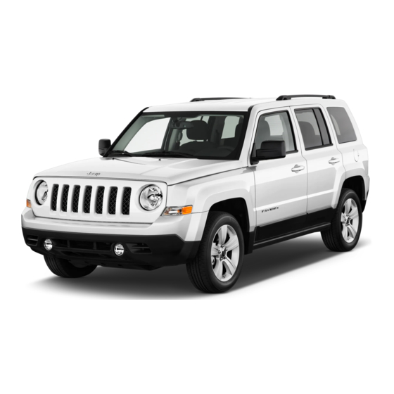 Jeep Patriot 2007 Maintenance Service Manual