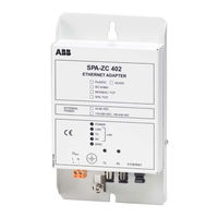 Abb SPA-ZC 402 Installation And Commissioning Manual